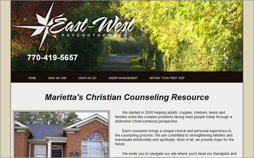 East West Psychotherapy website