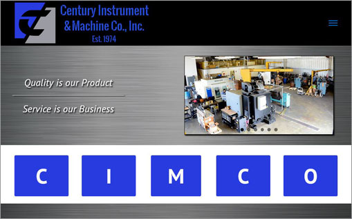 Century Instrument & Machine Co., Inc. website