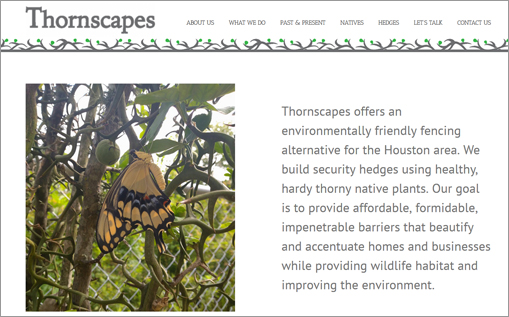 Thornscapes website